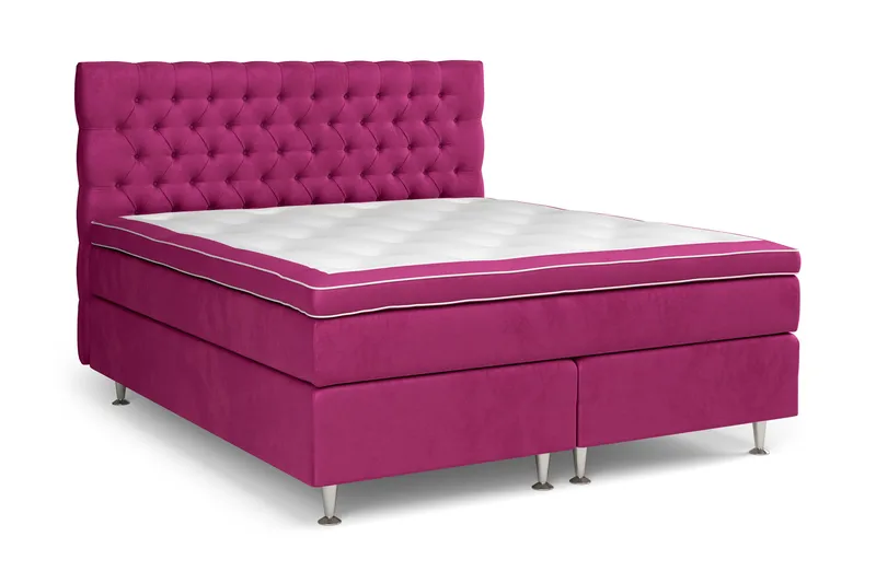 Celine Kontinentalsäng 160x200cm - Rosa/Sammet - Möbler - Säng - Kontinentalsäng