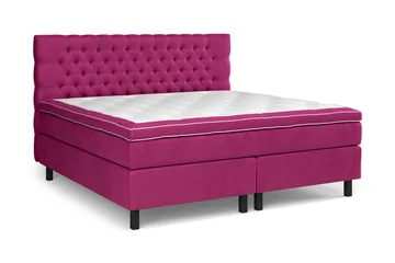 Celine Kontinentalsäng 210x210cm - Rosa / Sammet - Möbler - Säng - Kontinentalsäng