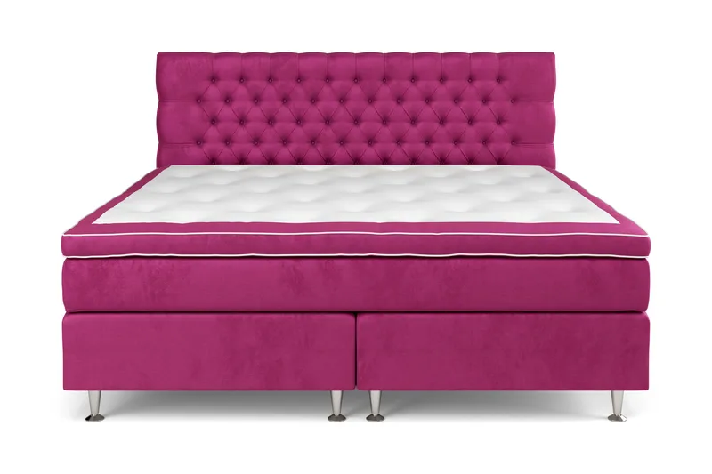 Celine Kontinentalsäng 210x210cm - Rosa/Sammet - Möbler - Säng - Kontinentalsäng