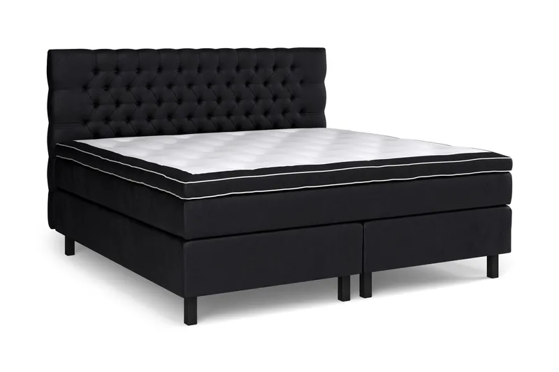 Celine Kontinentalsäng 210x210cm - Svart / Sammet - Möbler - Säng - Kontinentalsäng