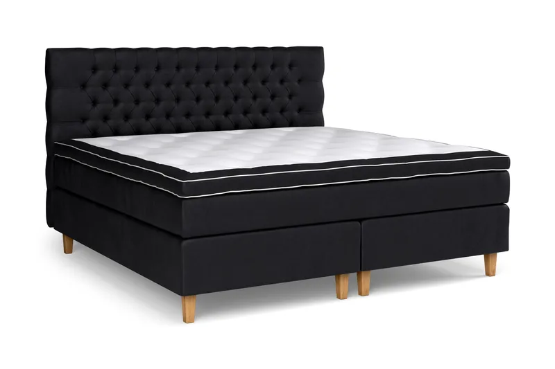 Celine Kontinentalsäng 210x210cm - Svart/Sammet - Möbler - Säng - Kontinentalsäng
