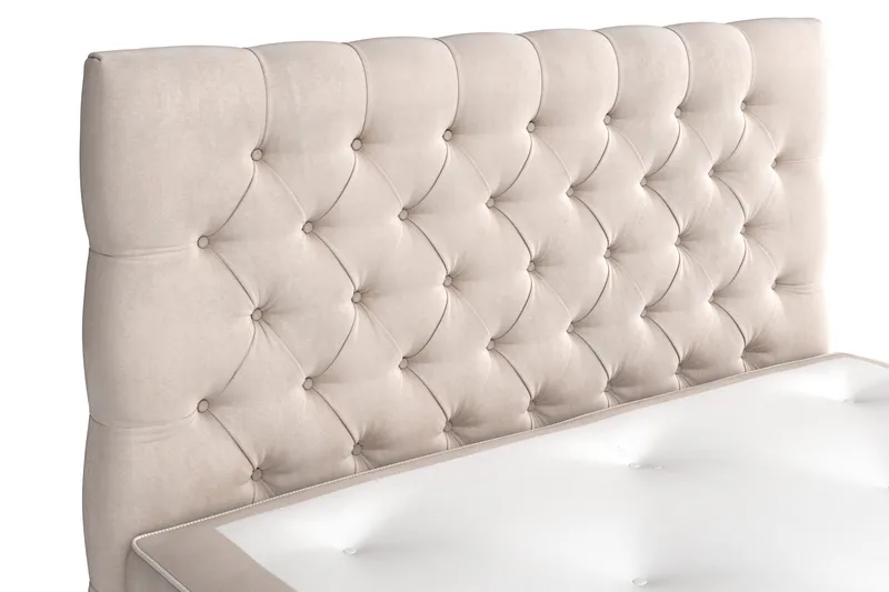 Celine Sängpaket 120x200 cm - Beige/Sammet - Möbler - Säng - Kontinentalsäng