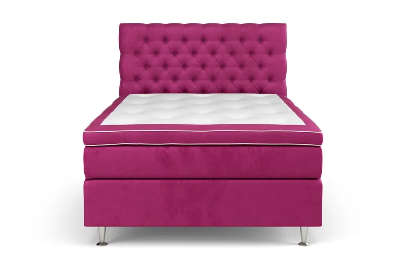 Celine Sängpaket 120x200 cm, Rosa/Sammet