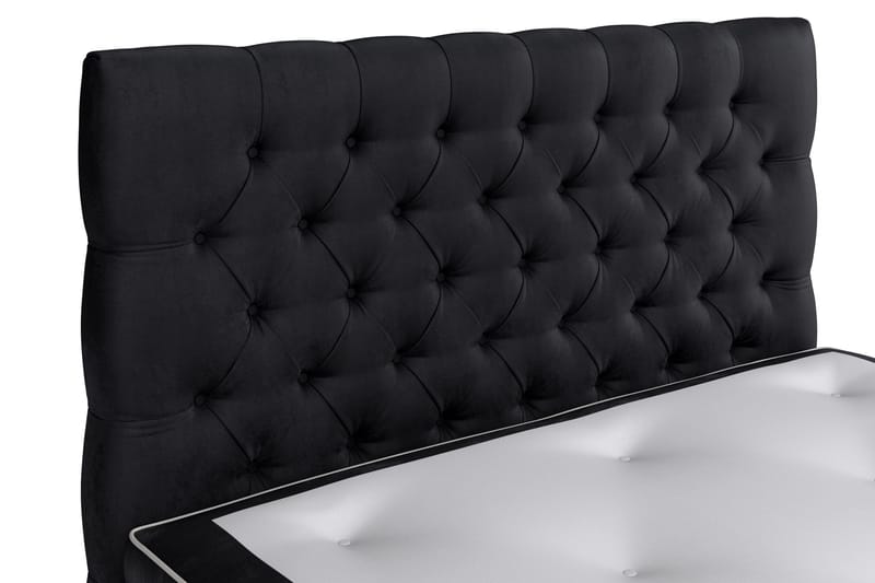 Celine Sängpaket 120x200 cm - Svart/Sammet - Möbler - Säng - Kontinentalsäng