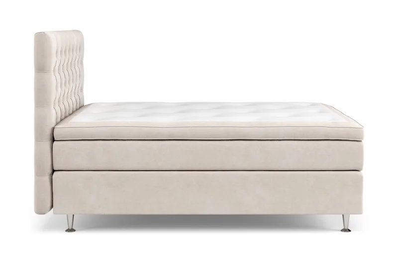 Celine Sängpaket 140x200cm - Beige/Sammet - Möbler - Säng - Kontinentalsäng