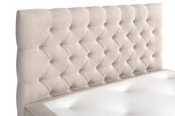 Celine Sängpaket 140x200cm - Beige/Sammet - Möbler - Säng - Kontinentalsäng