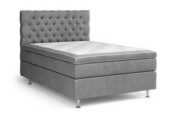 Celine Sängpaket 140x200cm - Grå/Sammet - Möbler - Säng - Kontinentalsäng