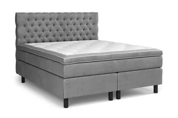 Celine Sängpaket 180x200 cm - Grå/Sammet - Möbler - Säng - Kontinentalsäng