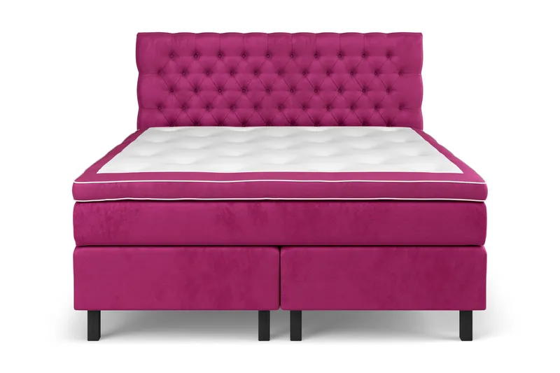 Celine Sängpaket 180x200 cm, Rosa/Sammet