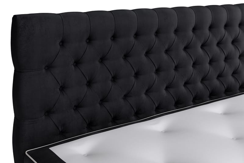 Celine Sängpaket 180x200 cm - Svart/Sammet - Möbler - Säng - Kontinentalsäng
