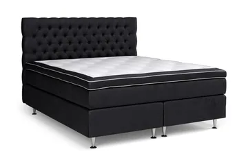 Celine Sängpaket 180x200 cm - Svart/Sammet - Möbler - Säng - Kontinentalsäng