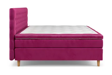 Celine Sängpaket 210x210cm - Rosa/Sammet - Möbler - Säng - Kontinentalsäng
