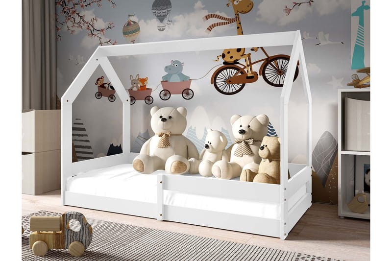 Cenon Sängram 80x160 cm - Vit - Möbler - Säng - Sängram & sängstomme