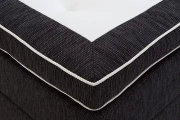 Charleston Kontinentalsäng 120x200 Fast Polyeterskum - Svart - Möbler - Säng - Kontinentalsäng