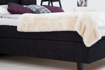 Charleston Kontinentalsäng 120x200 Fast Polyeterskum - Svart - Möbler - Säng - Kontinentalsäng
