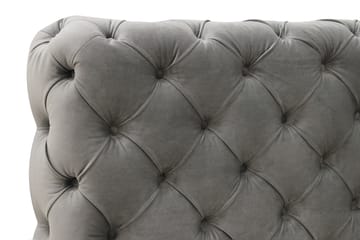 Chesterfield Komplett Sängpaket Sängram med Madrass 120x200 cm - Grå - Möbler - Säng - Ramsäng