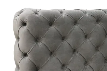 Chesterfield Komplett Sängpaket Sängram med Madrass 160x200 cm - Grå - Möbler - Säng - Ramsäng