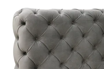 Chesterfield Komplett Sängpaket Sängram med Madrass 160x200 cm - Grå - Möbler - Säng - Ramsäng