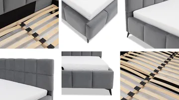Cinerea Sängram med förvaring 160x200 cm - grå - Möbler - Säng - Säng med förvaring