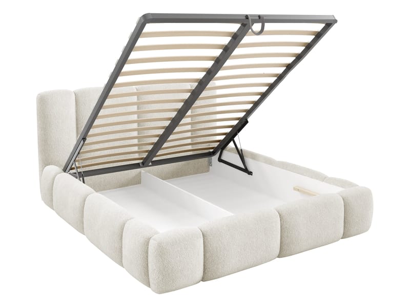 Cirencester Sängram med förvaring 160x200 cm - beige - Möbler - Säng - Säng med förvaring