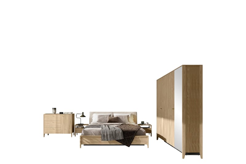 Cocorna Möbelset För Sovrum - Beige - Möbler - Säng - Möbelset för sovrum