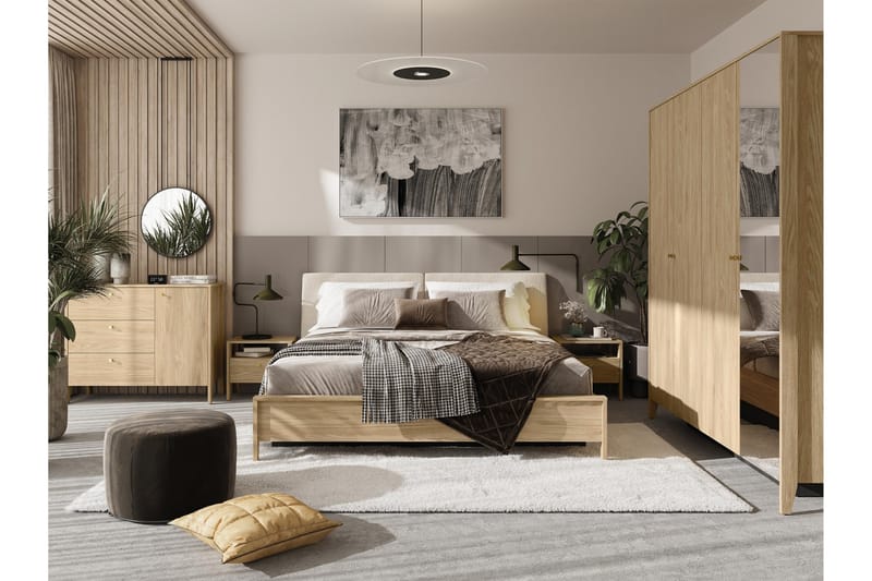 Cocorna Möbelset För Sovrum - Beige - Möbler - Säng - Möbelset för sovrum