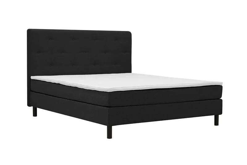 complete continental bed Basic Home Dream Black 160x200 - Svart - Möbler - Säng - Kontinentalsäng