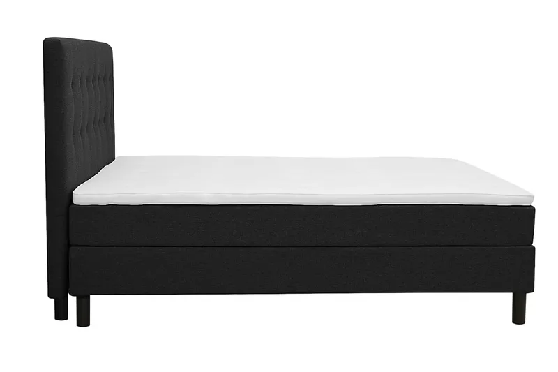 complete continental bed Basic Home Dream Black 160x200 With headboard - Svart - Möbler - Säng - Kontinentalsäng