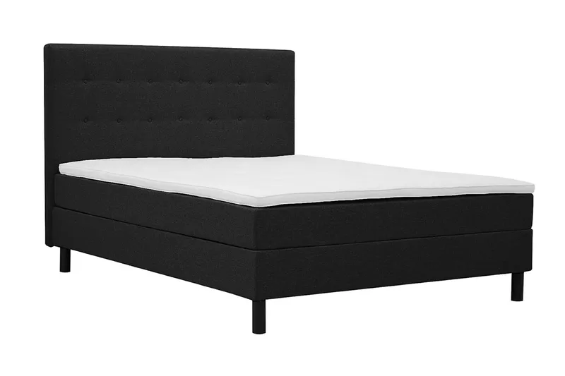 complete continental bed Basic Home Dream Black 160x200 With headboard - Svart - Möbler - Säng - Kontinentalsäng