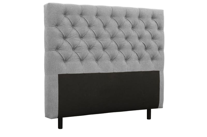Coral Komplett Sängpaket – Kontinentalsäng 140x200 cm i Tyg med Sänggavel + Bäddmadrass - Grå - Möbler - Säng - Kontinentalsäng