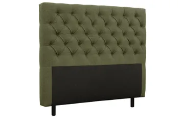 Coral Komplett Sängpaket – Kontinentalsäng 140x200 cm i Tyg med Sänggavel + Bäddmadrass - Grön - Möbler - Säng - Kontinentalsäng