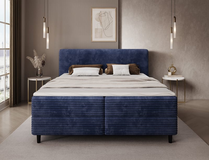 Cortiko Sängpaket Kontinentalsäng med förvaring 140x200 cm - svart - Möbler - Säng - Kontinentalsäng