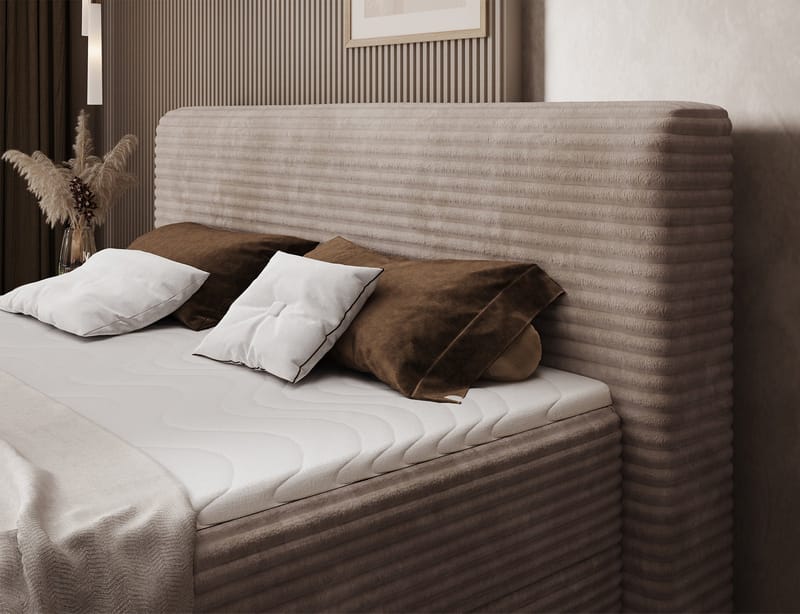 Cortiko Sängpaket Kontinentalsäng med förvaring 180x200 cm - svart - Möbler - Säng - Kontinentalsäng