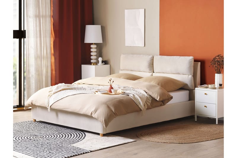 Daxxon Sängram 160x200 cm - Beige - Möbler - Säng - Säng med förvaring