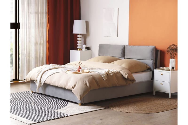 Daxxon Sängram 160x200 cm - Grå - Möbler - Säng - Säng med förvaring
