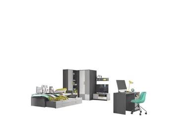 Dekona Möbelset För Sovrum - Grå/Vit - Möbler - Säng - Möbelset för sovrum