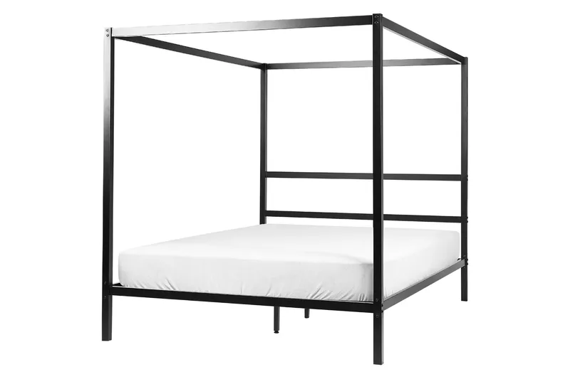 Denaya Himmelsäng 160x200 cm - Svart - Möbler - Säng - Himmelsäng