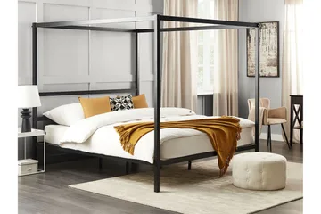 Denaya Himmelsäng 180x200 cm - Svart - Möbler - Säng - Himmelsäng