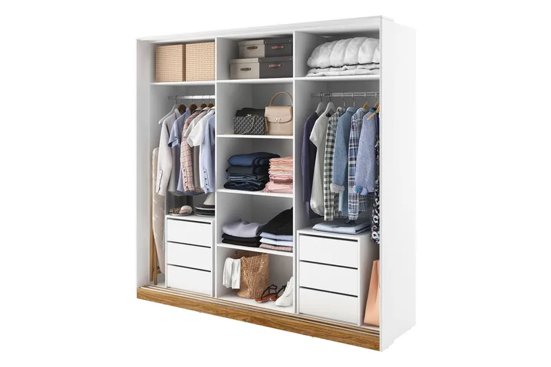 Dentrona Möbelset För Sovrum - Vit/Beige - Möbler - Säng - Möbelset för sovrum