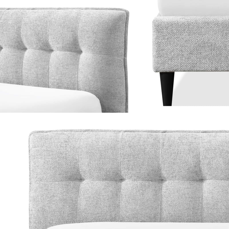 Deyros Sängram 120x200 cm - grå - Möbler - Säng - Sängram & sängstomme