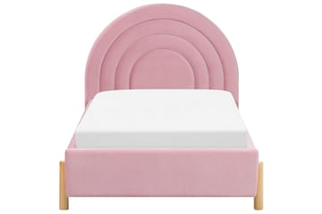 Diantha Sängram 90x200 cm - Rosa/Ljust trä - Möbler - Säng - Sängram & sängstomme