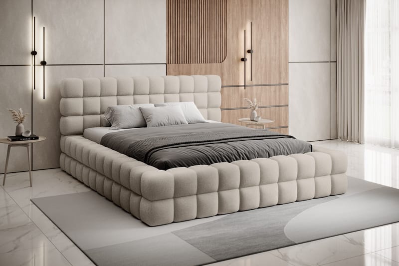 Dizzle Sängram 160x200 cm - Beige - Möbler - Säng - Säng med förvaring