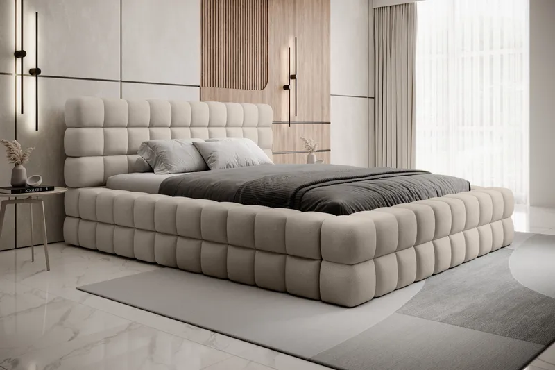 Dizzle Sängram 160x200 cm - Beige - Möbler - Säng - Säng med förvaring