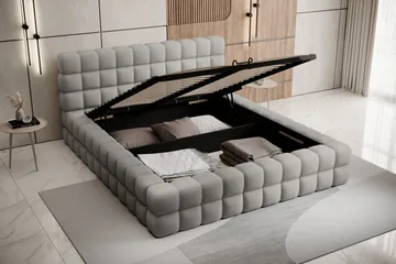 Dizzle Sängram 160x200 cm - Grå - Möbler - Säng - Säng med förvaring