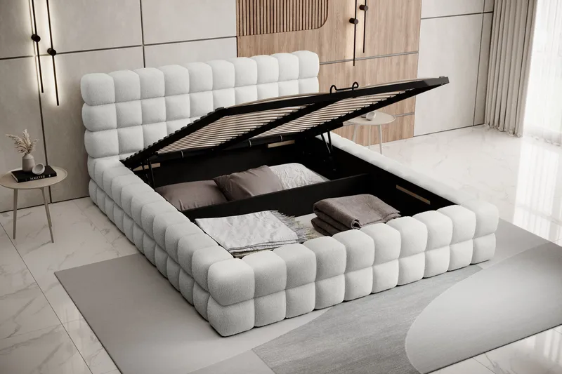 Dizzle Sängram 160x200 cm - Vit - Möbler - Säng - Säng med förvaring