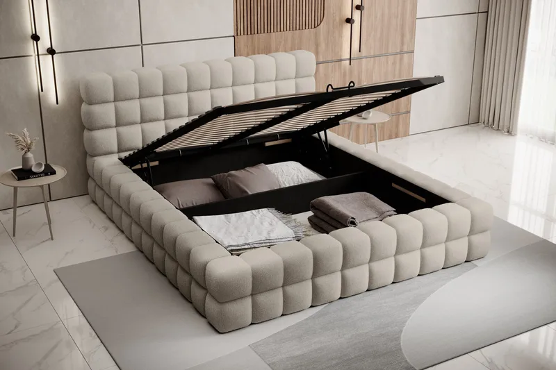 Dizzle Sängram 180x200 cm - Beige - Möbler - Säng - Säng med förvaring