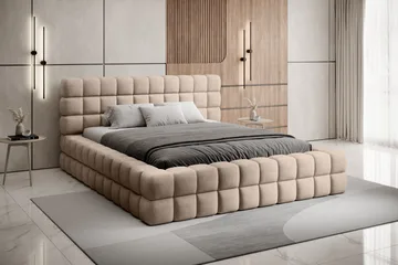 Dizzle Sängram 180x200 cm - Beige - Möbler - Säng - Säng med förvaring