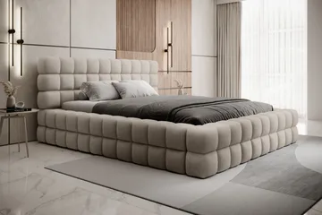 Dizzle Sängram 180x200 cm - Beige - Möbler - Säng - Säng med förvaring