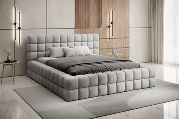 Dizzle Sängram 180x200 cm - Grå - Möbler - Säng - Säng med förvaring