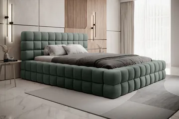 Dizzle Sängram 180x200 cm - Grön - Möbler - Säng - Säng med förvaring
